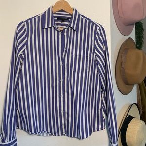 Banana Republic striped button down shirt